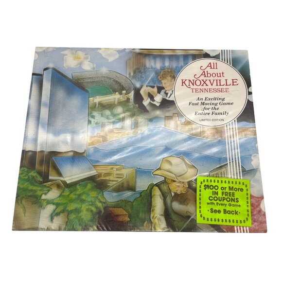 All About Knoxville TN Board Game 1982 Sealed Local Limited Edition - Picture 1 of 4